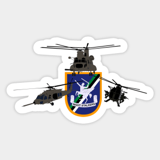 Night stalkers, 160 SOAR, flash and helicopters Sticker